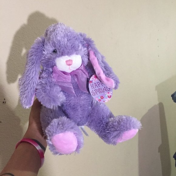 Purple Fuzzy Rabbit - Picture 2 of 9